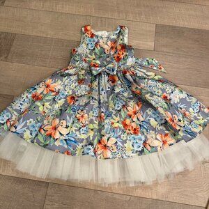 COUTURE PRINCESS GIRLS SIZE 8 FLORAL DRESS